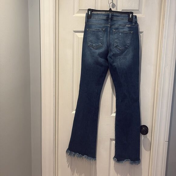 Kancan festival high rise fray hem flare jeans SZ 26 - Picture 6 of 13